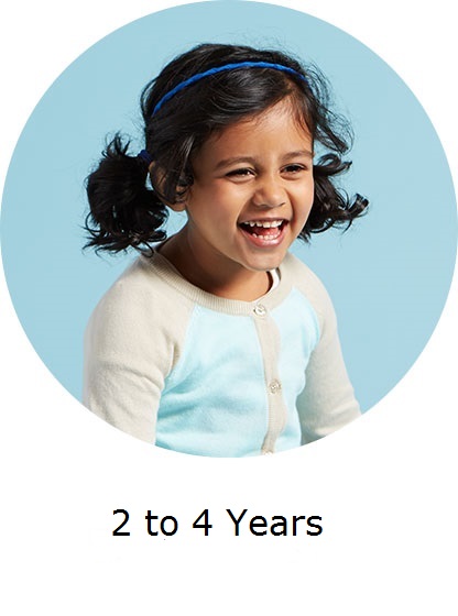 2 to 4 years